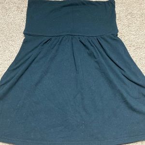 black strapless tank